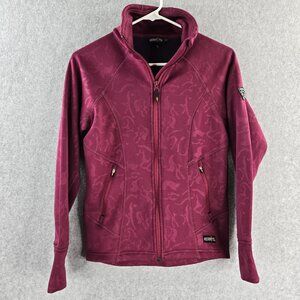 Kerrits Youth Girls Jacket Size Large Purple Equestrian Riding Soft Shell Horse